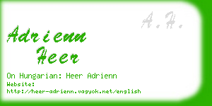 adrienn heer business card